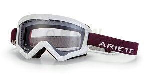 ariete アリエテ 14940-BRA マッドマックス ユーロフィット 眼鏡対応レトロゴーグル レーサー ホワイト/レッド ボンサイモト