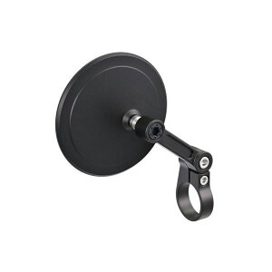 デイトナ 47889 ハイビジミラー バーエンドミラー JOINT CIRCLE ブラック スリムタイプ 1個入り バイク 鏡 角度 調整