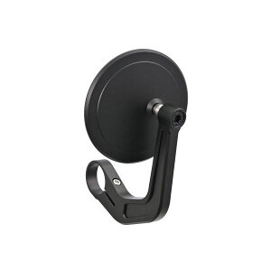 デイトナ 40349 ハイビジミラー バーエンドミラー YAIBA CIRCLE ブラック スリムタイプ 1個入り バイク 鏡 角度 調整