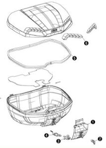 �f�C�g�i 44111 �W�r GIVI Z3007N-E46R ���b�N�Z�b�g �o�C�N �J�o�� �P�[�X ��C