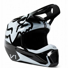 FOX 29729-018-YM ユース V1ヘルメット リード ブラック/ホワイト M(51-52cm) キッズ 子供用 フルフェイス ダートフリーク