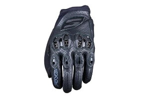 FIVE STUNT EVO 2 LEATHER ���U�[�O���[�u �u���b�N L�T�C�Y �o�C�N ��� �X�}�z�Ή�