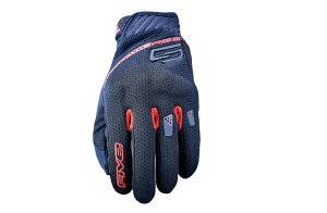 FIVE RS3 EVO AIRFLOW ���b�V���O���[�u �u���b�N ���b�h XL�T�C�Y �o�C�N �c�[�����O ��� �X�}�z�Ή�