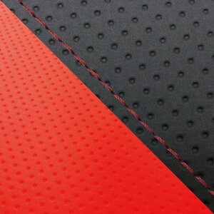 グロンドマン GH5561HC827S40 国産シートカバー 張替タイプ エンボス黒・エンボスレッド(ツートン)/赤ステッチ ダンク(AF74) バイク/二輪車用