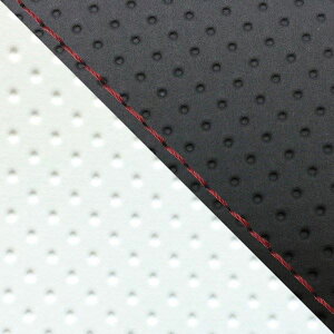 グロンドマン GH5561HC828S40 国産シートカバー 張替タイプ エンボス黒・エンボスホワイト(ツートン)/赤ステッチ ダンク(AF74) バイク/二輪車用