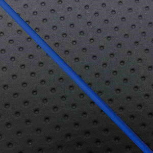 グロンドマン GH67HC80P50 国産シートカバー 張替タイプ エンボス黒/青パイピング リード50SS バイク/二輪車用