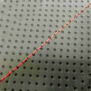 グロンドマン GH70HC80S40 国産シートカバー 張替タイプ エンボス黒/赤ステッチ リード100(JF06) バイク/二輪車用