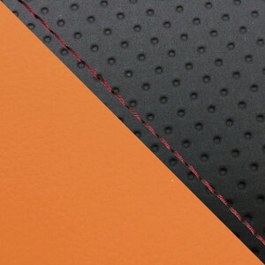 グロンドマン GH5574HC814S40 国産シートカバー 張替タイプ エンボス黒・オレンジ(ツートン)/赤ステッチ CBR1000RR シングル(フロント側)