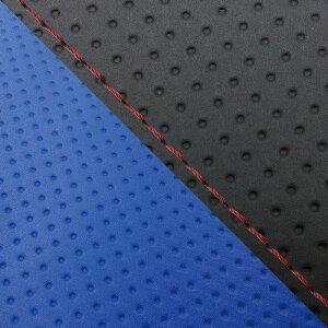 グロンドマン GH5575HC826S40 国産シートカバー 張替タイプ エンボス黒・エンボスブルー(ツートン)/赤ステッチ CBR1000RR ダブル(リア側)