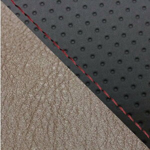 グロンドマン GH5575HC851S40 国産シートカバー 張替タイプ エンボス黒・ダークグレー(ツートン)/赤ステッチ CBR1000RR ダブル(リア側) バイク/二輪車用