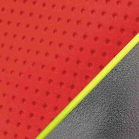 グロンドマン GR17SC270P100 国産シートカバー 被せるタイプ エンボスレッド/黄色パイピング アドレス110(CF11A) バイク/二輪車用