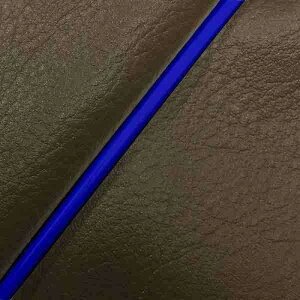 グロンドマン GR29YC500P50 国産シートカバー 被せるタイプ ダークブラウン/青パイピング リモコンジョグ/ZR バイク/二輪車用