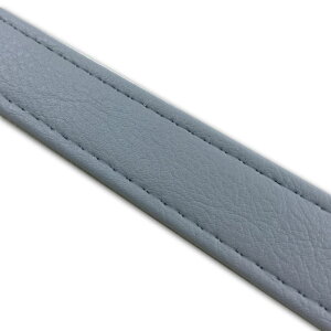 グロンドマン T6825C70S0 タンデムベルト グレー/透明ステッチ 長さ68×幅2.5cm 汎用レザーベルト バイク/二輪車用