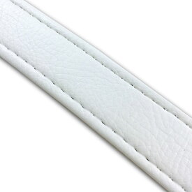 グロンドマン T8625C20S0 タンデムベルト 白/透明ステッチ 長さ86×幅2.5cm 汎用レザーベルト バイク/二輪車用