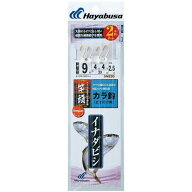 ハヤブサ SN230-9-4 海戦イナダビシ カラ鈎 鈎9号/ハリス4号 2本鈎2セット 船釣り 仕掛け 天秤 釣具 Haya…