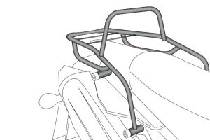 ヘプコ&ベッカー 6504525-01-01 トップケースキャリア リアラック ブラック XT660R/X リアキャリア 荷台 荷物置き HEPCO&BECKER