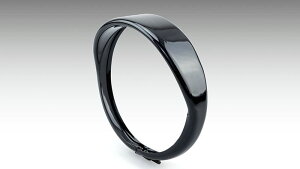 キジマ HD-01557 ヘッドライトベゼル バイザースタイル ブラック 5-3/4インチ ハーレー リム ドレスアップ カスタム パーツ