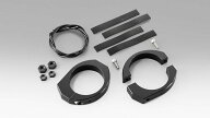 キジマ 217-5029A ウインカーステー クランプ式 インナーチューブ43/45mm M6ボルト用 ブラックアルマイト…