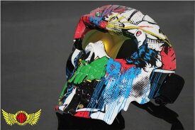 マッドマックス MM40-MO012-05 ドクロ フェイスマスク TYPE5 縦190×横160mm 防風 ゴーグル ミラーシールド MADMAX