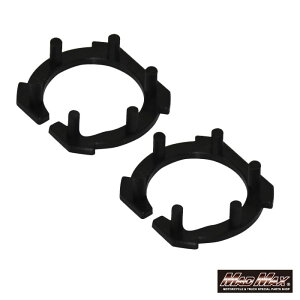 マッドマックス MM13-0081-02 オートバイ H7 LEDヘッドライト専用アダプター 取付けマウント 2個セット 汎用 MADMAX