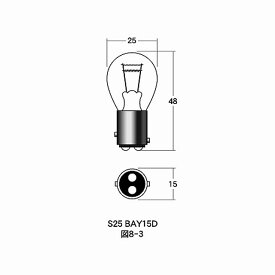 M&H マツシマ 1P3511 24v25/10w S25 BAY15D m&h 電球 バルブ