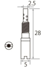 MIKUNI ミクニ 35100002/27.5 TMR パイロットジェット N224.103 #27.5 補修部品