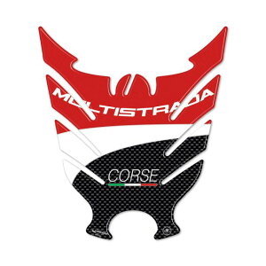 LabelBike LB-DTS006-R 3D�^���N�X�e�b�J�[ ���b�h/�z���C�g/�J�[�{���v�����g Multistrada �^���N�p�b�h �V�[�� �O�� �ی� �h���X�A�b�v ODAX
