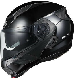 OGK RYUKI リュウキ ブラックメタリック Mサイズ システム ヘルメット 軽量 SG(自動二輪車用) KABUTO カブト