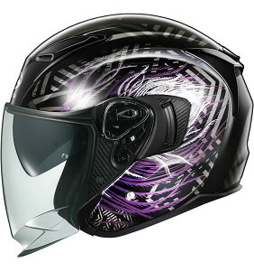 OGK EXCEED-2 PLUME(�G�N�V�[�h2 �v���[��) �W�F�b�g �w�����b�g �u���b�N�p�[�v�� JIS�K�i �I�[�v���t�F�C�X �o�C�N/��֎ԗp �J�u�g Kabuto