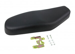 ポッシュフェイス 040101-06-10 スマートダブルシート ステッチ仕様 ブラックパイピング W400/650/800 バイク