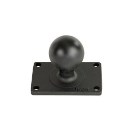 ラムマウント RAM-202U-23 スクエアベース 4穴P1.5X2.5inch ブラック 1.5インチボール 1個入り