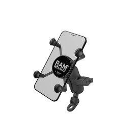 ラムマウント RAM-PL2 Xグリップ(S)＆9mm穴ミラーフレームベースセット(ショートアーム) ブラック 1インチボール 1個入り スマホ