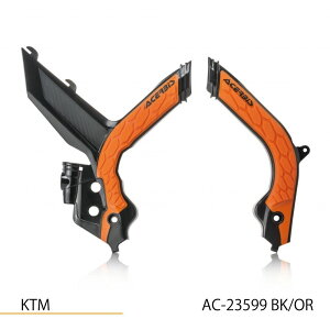 ACERBIS AC-23599BK/OR X-GRIP �t���[���K�[�h �u���b�N/�I�����W SX125/150/250 SX-F 250/350/450�� �o�C�N