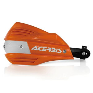 ACERBIS AC-17557OR/WH X-FACTOR �n���h�K�[�h �I�����W×�z���C�g ���a13.5�`16mm/�O�a22or28mm �o�C�N �n���h�� ���� �p�[�c