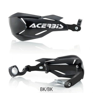 ACERBIS AC-22397BK/BK X-FACTORY �n���h�K�[�h �u���b�N/�u���b�N �O�a22mm/28mm �o�C�N �n���h�� ���� �p�[�c
