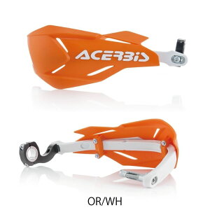 ACERBIS AC-22397OR/WH X-FACTORY �n���h�K�[�h �I�����W/�z���C�g �O�a22mm/28mm �o�C�N �n���h�� ���� �p�[�c