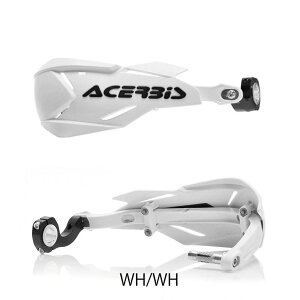 ACERBIS AC-22397WH/WH X-FACTORY �n���h�K�[�h �z���C�g/�z���C�g �O�a22mm/28mm �o�C�N �n���h�� ���� �p�[�c
