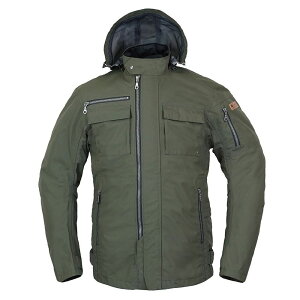 ラフ&ロード RR7247OVB3 デュアルテックスストームパーカーFP オリーブ BL バイク 大きい オールシーズン 防水 防風 撥水