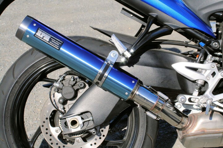 楽天市場】RPM 4802 マフラー RPM-LUXE スリップオン ブルーチタン φ90 