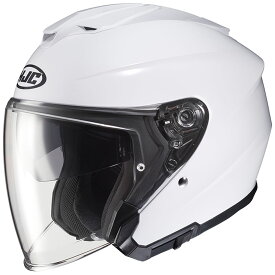 RSタイチ HJH214 i30 ソリッド オープンフェイスヘルメット パールホワイト Mサイズ ヘルメット ツーリング 通勤通学 HJH214WH01M