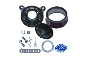 S&Sサイクル 170-0301B ステルスエアクリーナーキット カバーなし ツインカム(電スロ) ブラック ソフテイル ツーリング エンジン パーツ プロト