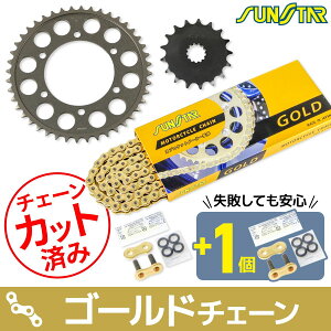 �T���X�^�[ KS47513 �X�v���P�b�g&�`�F�[���L�b�g �S�[���h 525 �t�����g17T ���A44T GSX-S1000/F/GT 15-24�N �J�^�i 19-24�N 3�_�Z�b�g �X�v���P