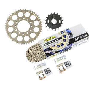 �T���X�^�[ KS52512 �X�v���P�b�g&�`�F�[���L�b�g �V���o�[ 530 �t�����g17T ���A46T Z1000R(530�R���o�[�g)/Z1000J(530�R���o�[�g) 3�_�Z�b�g �X�v���P