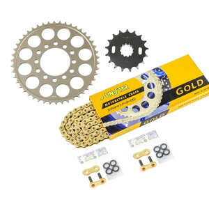 �T���X�^�[ KS52513 �X�v���P�b�g&�`�F�[���L�b�g �S�[���h 530 �t�����g17T ���A46T Z1000R(530�R���o�[�g)/Z1000J(530�R���o�[�g) 3�_�Z�b�g �X�v���P