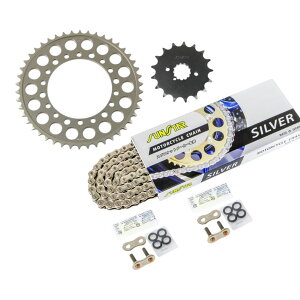 �T���X�^�[ KS5B112 �X�v���P�b�g&�`�F�[���L�b�g �V���o�[ 530 �t�����g17T ���A46T ZZR400 01-07�N 3�_�Z�b�g SUNSTAR�`�F�[�� �X�v���P