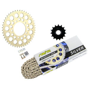 �T���X�^�[ KS38006 �X�v���P�b�g&�`�F�[���L�b�g �V���o�[ 520 �t�����g14T ���A47T 3�_�Z�b�g FZ400 97�N-99�N SUNSTAR�`�F�[�� �X�v���P �`�F�[��