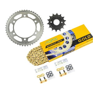 �T���X�^�[ KS3A907 �X�v���P�b�g&�`�F�[���L�b�g �S�[���h 520 �t�����g14T ���A48T 3�_�Z�b�g GSX250FX 02�N-05�N BALIUS2 97�N-07�N �o���I�X ��