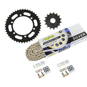 �T���X�^�[ KS40416 �X�v���P�b�g&�`�F�[���L�b�g �V���o�[ 525 �t�����g15T ���A43T 3�_�Z�b�g �J���T�L ZRX400/2 94�N-97�N �X�v���P �`�F�[��