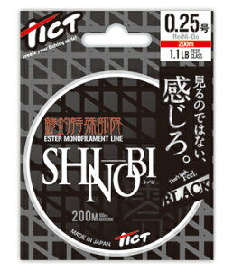TICT eBNg Vmr SHINOBI ubN 0.25 200m 0.083mm C  ގ GXe mtBg A[ AWO d| Cނ ދ