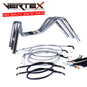 エイプ50/100 しぼりアップハンドル セット 絞りアップハン ワイヤー ミニシボリ ハンドル 01-07年 AC16 HC07 バーテ…